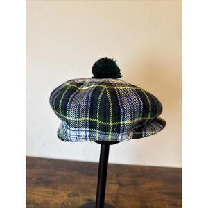 Scottish Acrylic/Wool Tam o'Shanter Royal Stewart Tartan Scotland Cap Hat
